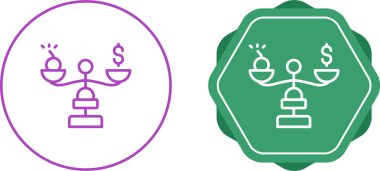 Borç web simgesi vektör illüstrasyonu