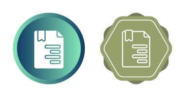  Belge simgeleri kümesi, vektör illüstrasyonu