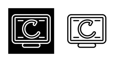 Bilgisayar ekranındaki döndürme işaretleri beyaz arkaplan üzerindeki simgeler, vektör illüstrasyonu            