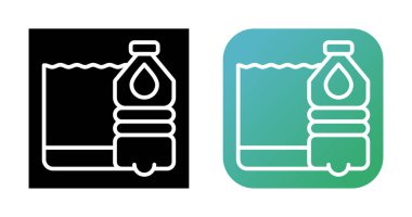 Şişe satırı simgesi, beyaz arkaplanda izole edilmiş logo