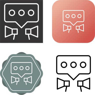 pr simgesi vektör illüstrasyon tasarımı