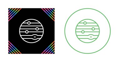 Gezegen web simgeleri vektör illüstrasyonunu ayarla