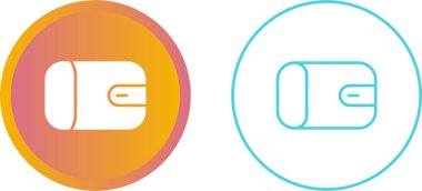 cüzdan web simgeleri vektör illüstrasyonu