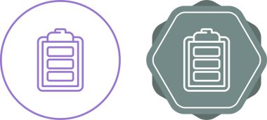 Batarya şarj seviyesi simgeleri ayarlandı. vektör