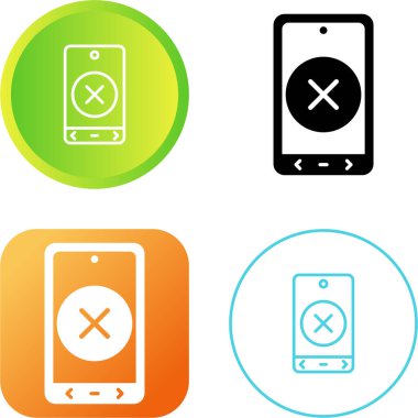 akıllı telefon simgeleri ayarlandı, vektör illüstrasyonu basit tasarım