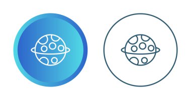 Gezegen simgeleri, vektör illüstrasyonu 