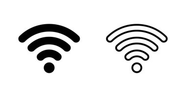 Kablosuz ağ simgeleri, vektör illüstrasyonu
