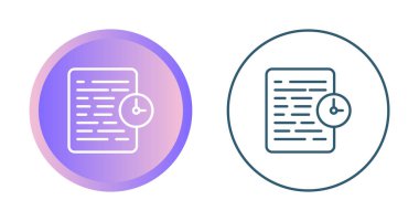 belge simgeleri ayarlandı, vektör illüstrasyonu basit tasarım