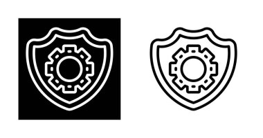 kalkan ağ simgesi vektör illüstrasyonu