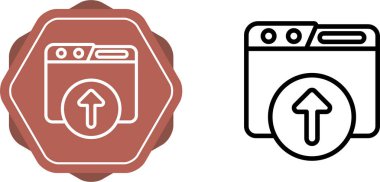 ok simgesi yükle vektör resimlemesi ayarla 