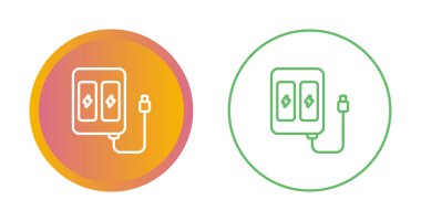 İnce hatları olan zarif arayüz simgeleri - güç istasyonları