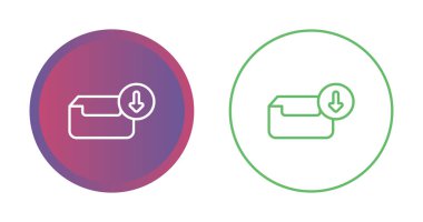 Ok simgesi vektör illüstrasyon tasarımı içeren gelen kutusu