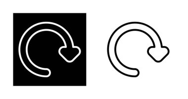 Tazeleme ok düğmesi simgeleri beyaz arkaplanda izole edildi