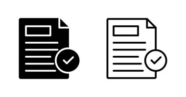 Kabullenme web simgesi vektör illüstrasyonu