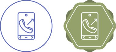 Gelen Telefon Arama Simgesi, Beyaz Arkaplanda Akıllı Telefon İşareti 