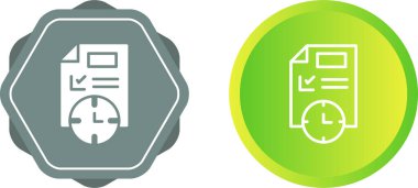 Deadline konsepti olan web sayfası simgeleri. Zamanlayıcı içeren dosyalar