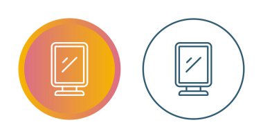 siyah bilgisayar monitörü simgeleri beyaz arkaplanda izole edildi 