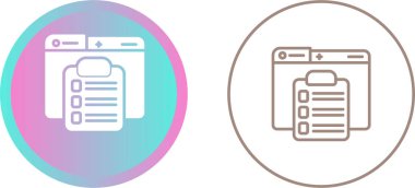 Panoları olan bilgisayar dizinleri ve beyaz arkaplan üzerindeki simgeleri test ediyor 