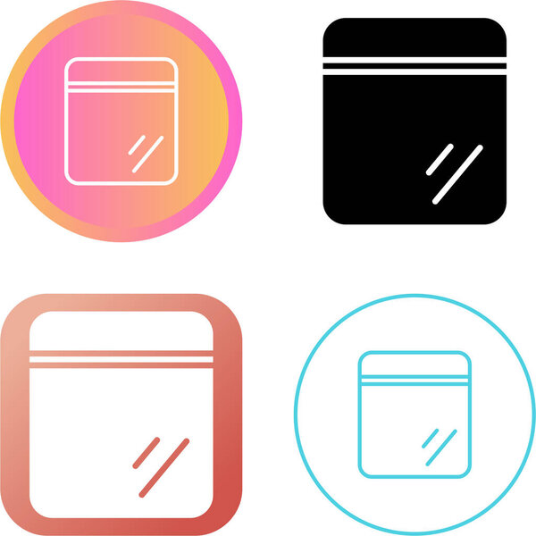 Ziploc bag icon vector illustration  design