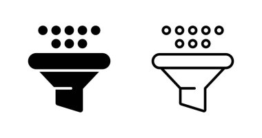 Filtre simgeleri. Web simgeleri basit resimleme     