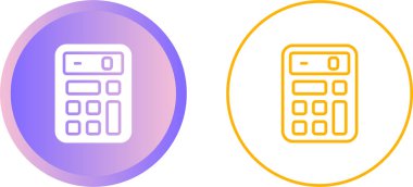 hesap makinesi simgeleri, vektör illüstrasyon tasarımı