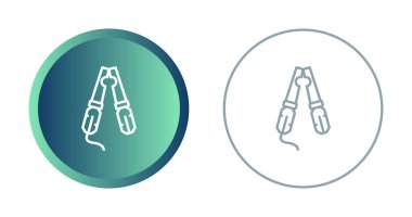 Kablo Crimper simgeleri seti, vektör illüstrasyonu basit tasarım