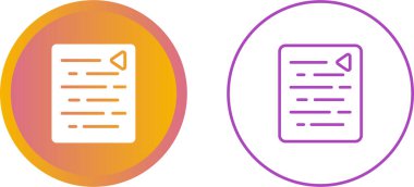 belge web simgesi vektör illüstrasyonu