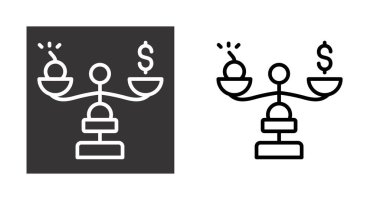 Borç web simgesi vektör illüstrasyonu