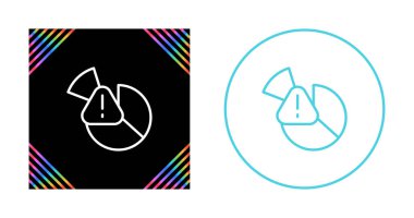 Pasta grafiği diyagramını uyarı işareti ile ayarla 