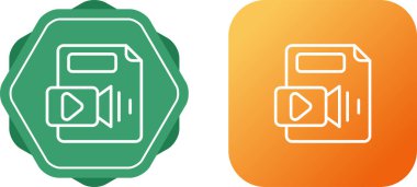 Beyaz arkaplanda 4 video oynatıcı simgesi izole edildi, video kamera, işaret, sembol. vektör illüstrasyonu 