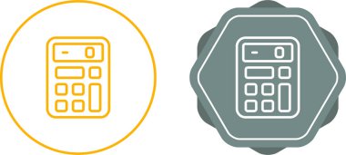 Hesap makinesi simgeleri, vektör illüstrasyon tasarımı