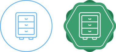 Kabine simgeleri vektör illüstrasyon tasarımı ayarladı