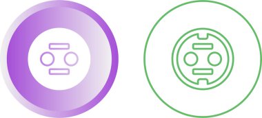 soket, port simgesi vektör illüstrasyonu 