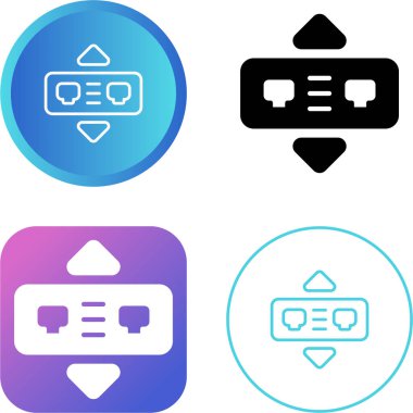 ağ köprüsü ikon vektör çizimi tasarımı