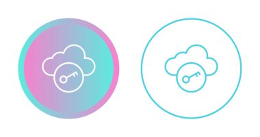 veri güvenliği web simgesi vektör illüstrasyonu