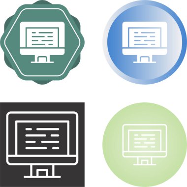 Bilgisayar web simge vektör çizim