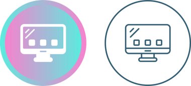 Beyaz arkaplanda basit simgeler seti