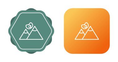 dağlar web simgesi çizimi