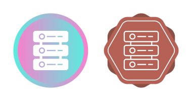 Veritabanı. Web simgeleri basit resimleme 