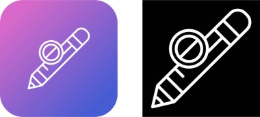 Beyaz arkaplanda kalem simgeleri, vektör illüzyonu 