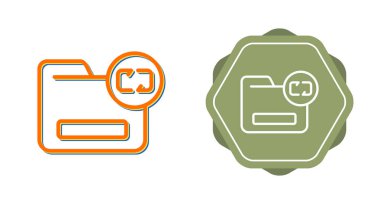 dizin yedekleme simgeleri ayarlandı, basit illüstrasyon 