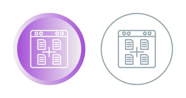 Tarayıcı simgeleri kümesi. Vektör illüstrasyonu