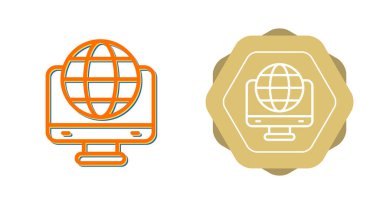 Alan Adı Simgeleri vektör illüstrasyonunu ayarla 