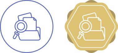 Beyaz arkaplanda izole edilmiş büyüteçlere sahip dizinler, vektör illüstrasyonu   