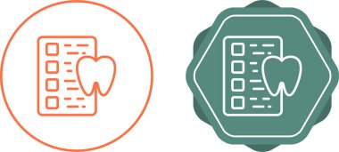 Diş Web simgesi vektör illüstrasyonu