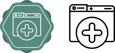 Dosya web simgesi vektör illüstrasyonu ekle