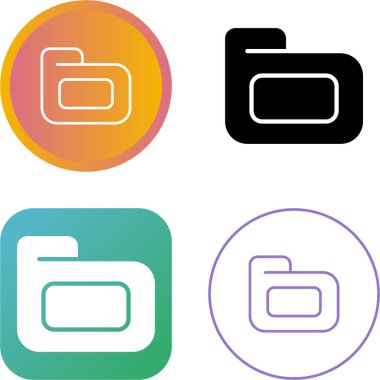 dosya dizini web simgesi vektör illüstrasyonu