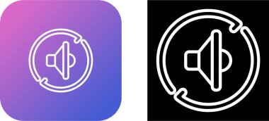 Hoparlör simgeleri ayarlandı, vektör çizimi