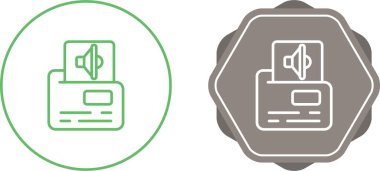 Beyaz arkaplan, vektör illüstrasyonundaki dizin simgelerinde ses dosyaları kümesi        