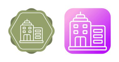 Bina simgeler ayarla, illüstrasyon vektör